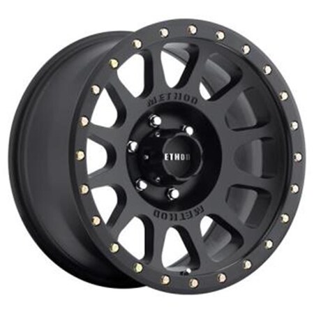 Method Race Wheels 16 x 8 in. NV 6 on 5.5 Bolt Pattern 4.5 in. Back Space, Matte Black MRWMR30568060500